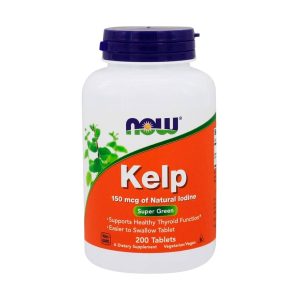 Now Kelp 150 mcg de yodo natural 200 tabletas