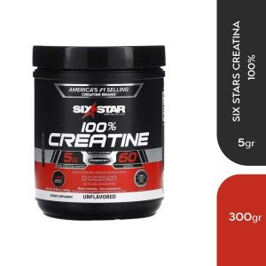 Six Star Pro Nutrition Creatina 100% Sin Sabor 10.58 oz (300g) 60 servicios