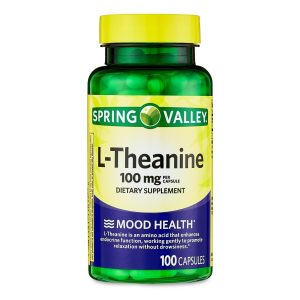 Spring Valley L-Theanine Soporte de Relajación 100 mg - 100 Cápsulas
