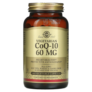 Solgar CoQ -10 60 mg - 180 Cápsulas Vegetales