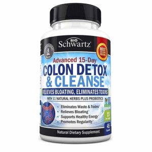 Colon Detox & Cleanser BioSchwartz Desintoxicante y Limpiador de Colon 45 Cápsulas Veganas