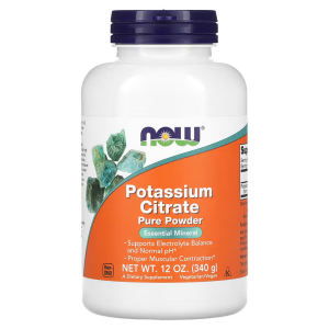 Now Citrato de Potasio en Polvo - Potassium Citrate Pure Powder 12 oz. (340 g)