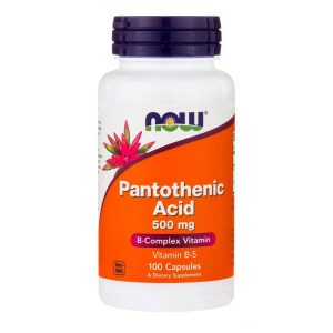 Now Acido Pantotenico / Pantothenic Acid Vitamina B-5 500 mg 100 Cápsulas