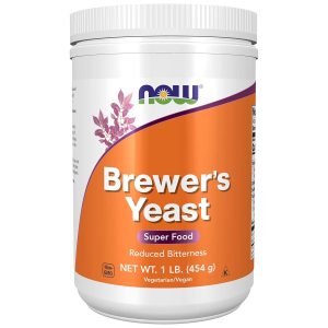 Now Brewers Yeast Levadura de Cerveza en Polvo 1Lb (454 g) Vegetariano