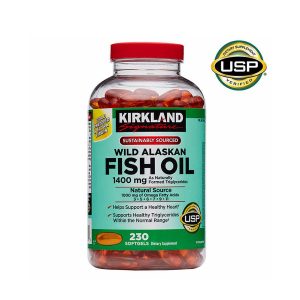 Kirkland Aceite de Pescado Wild Alaskan - Wild Alaskan Fish Oil 1400 mg 230 Cápsulas Blandas