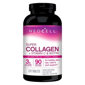 NeoCell Super Colágeno con Vitamina C y Biotina, Piel, Cabello y Uñas Suplemento 270 Tabletas