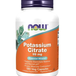 Now Citrato de Potasio (Potassium Citrate) 99 mg 180  Cápsulas