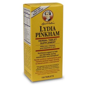 Lydia Pinkham, Suplemento de Hierbas para la Menstruación y el Apoyo a la Menopausia – 150 Cápsulas