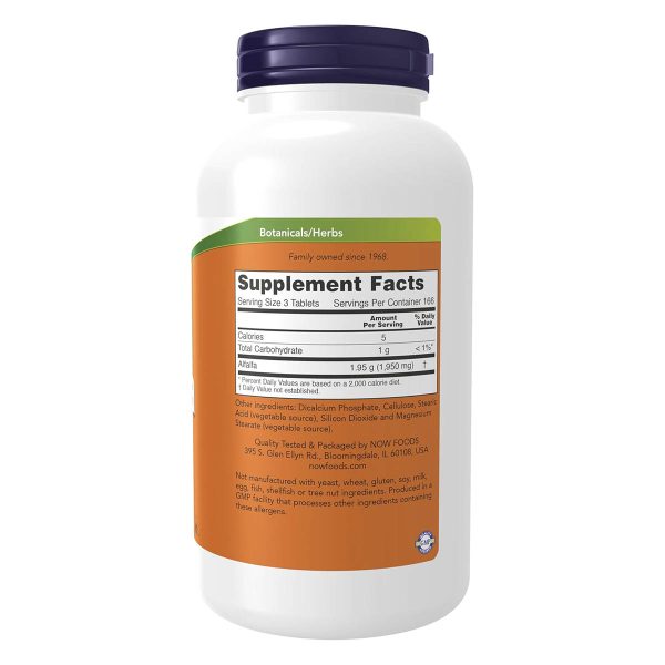 NOW Foods Alfalfa, Vitamina B5 Energía Celular, 500 mg -100 Cápsulas Vegetales - Imagen 2