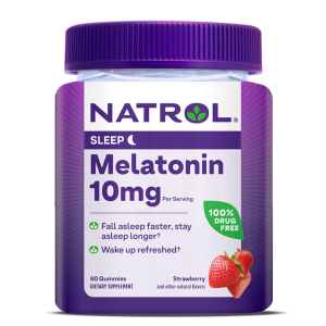 Natrol Melatonin en Gomas Sueño Prolongado Sabor a Fresa 10 mg 90 unidades